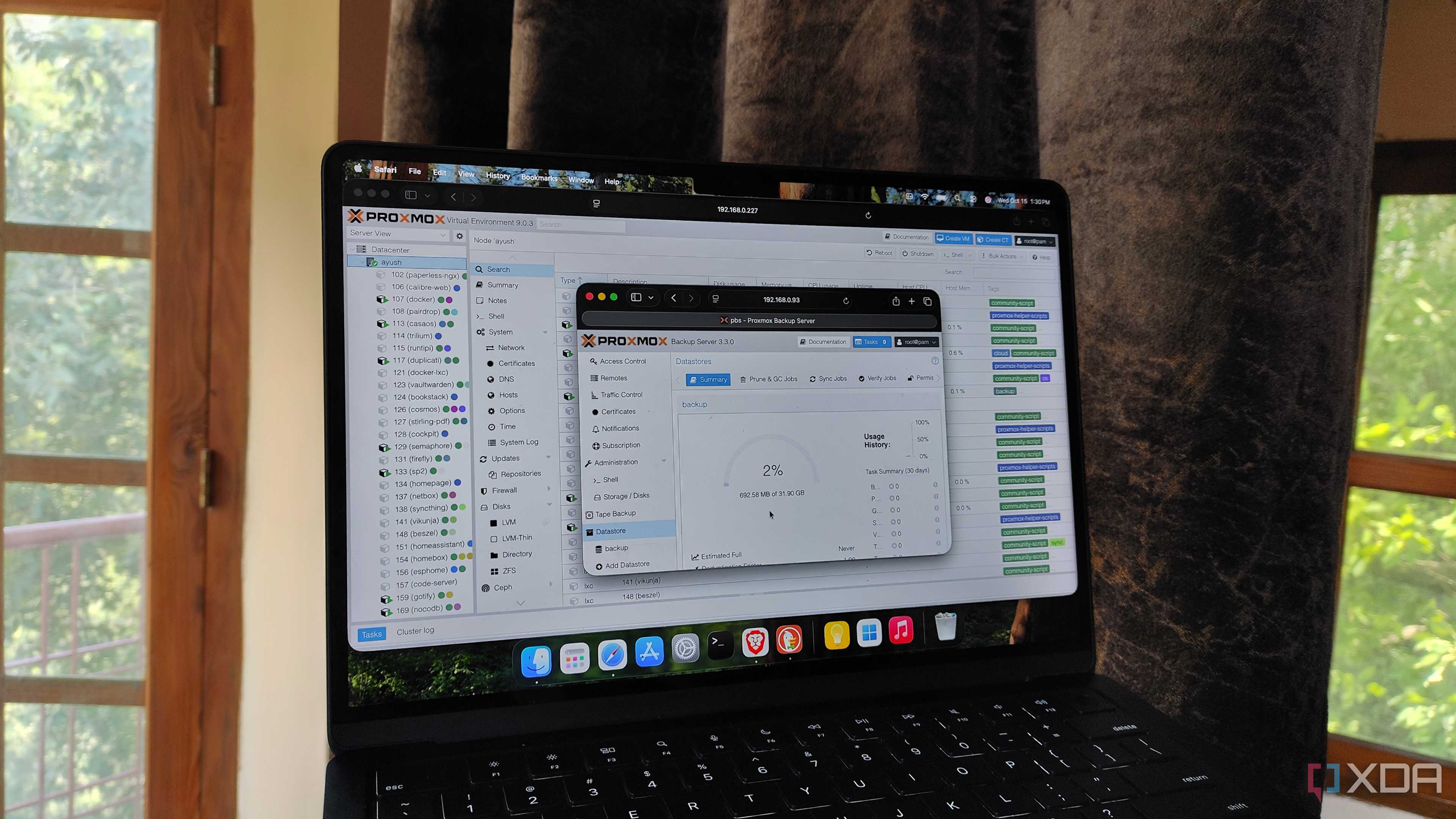 Running PBS alongside Proxmox