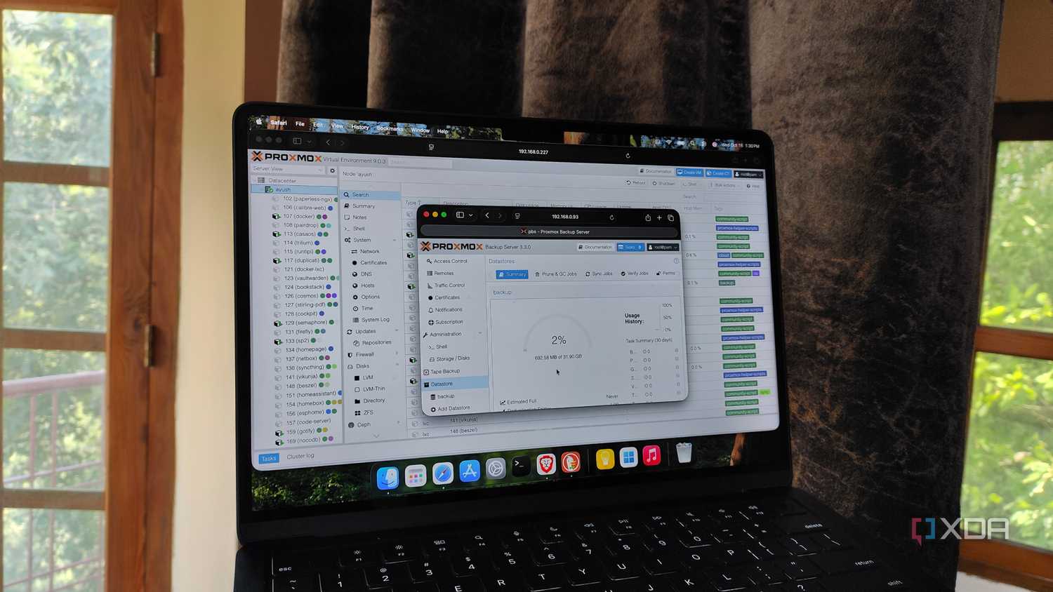 Running PBS alongside Proxmox