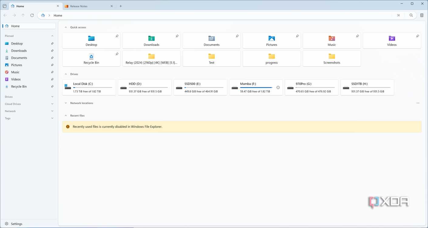 Настройка интерфейса программы Files Настройки внешнего вида в файловом менеджере Files