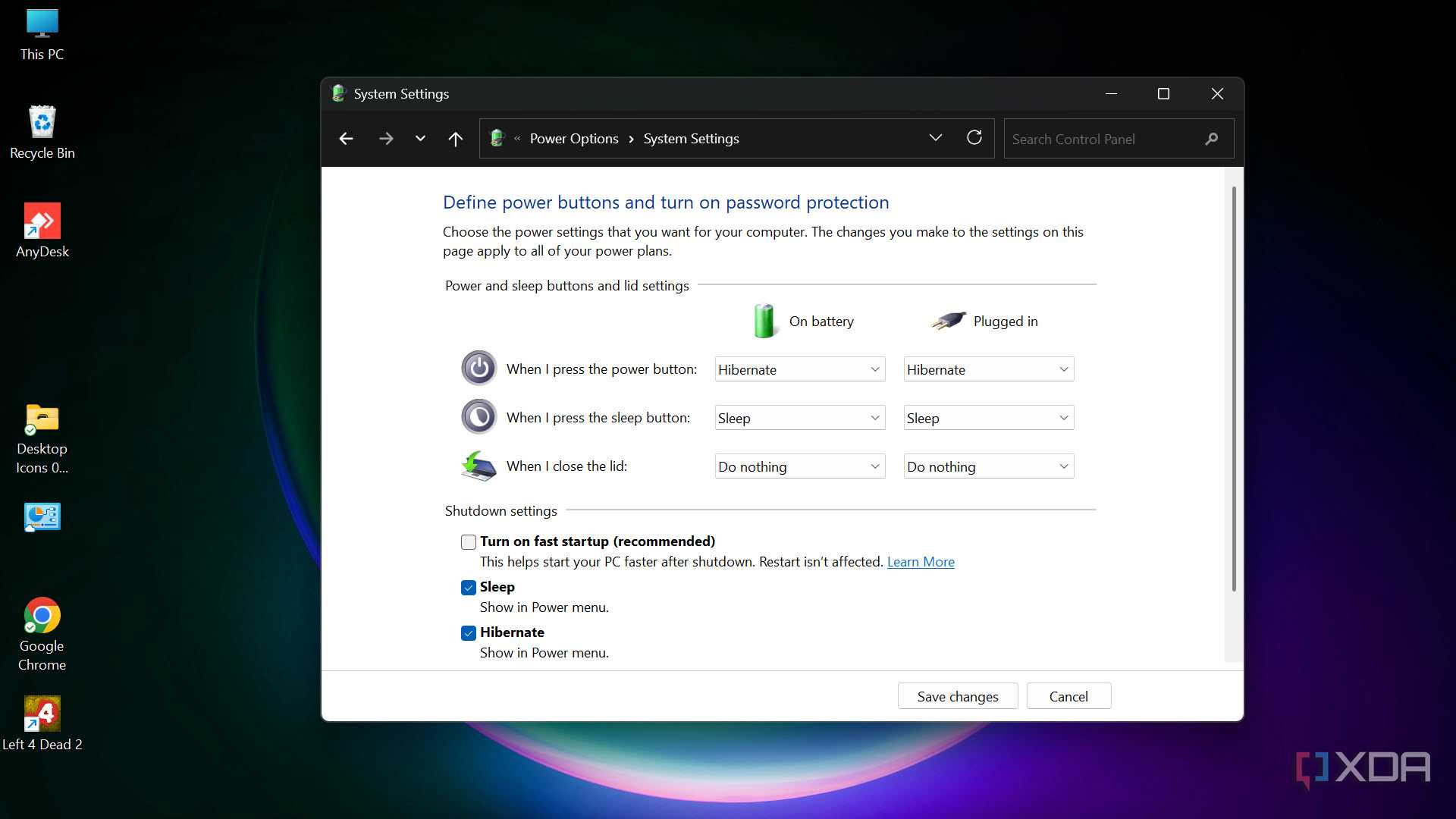 Fast Setup Disable You should disable Windows Fast Startup