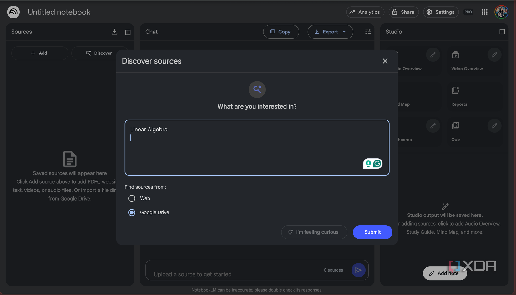 Notebooklm Interface This NotebookLM feature lets me turn my Google Drive into a fully ...