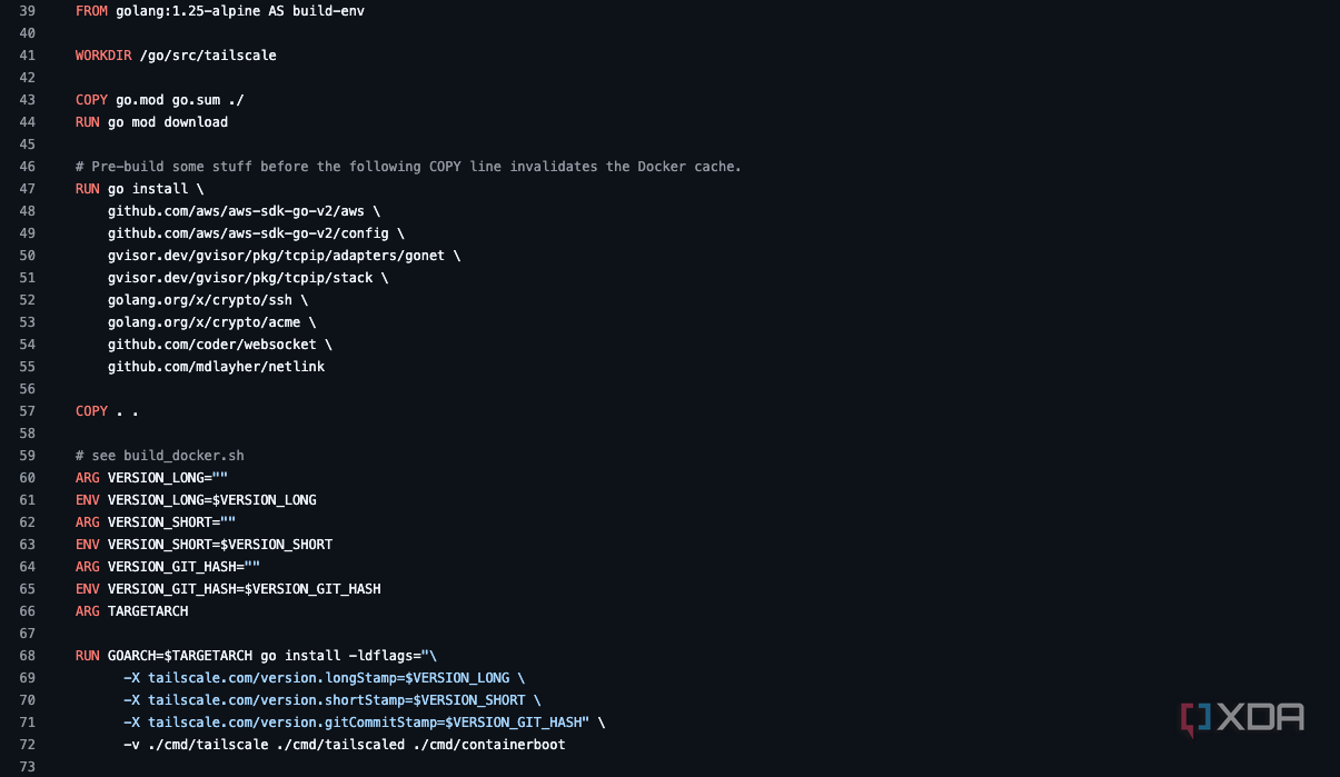Tailscale source code from Github.