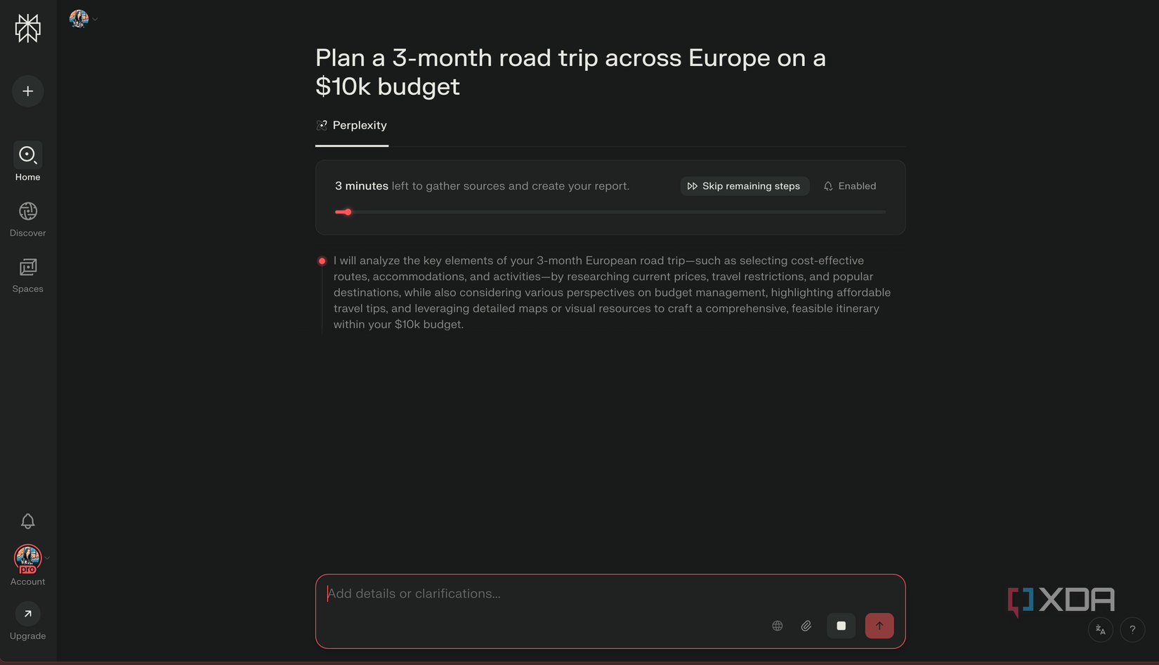 Perplejidad Capacidades de investigación profunda 