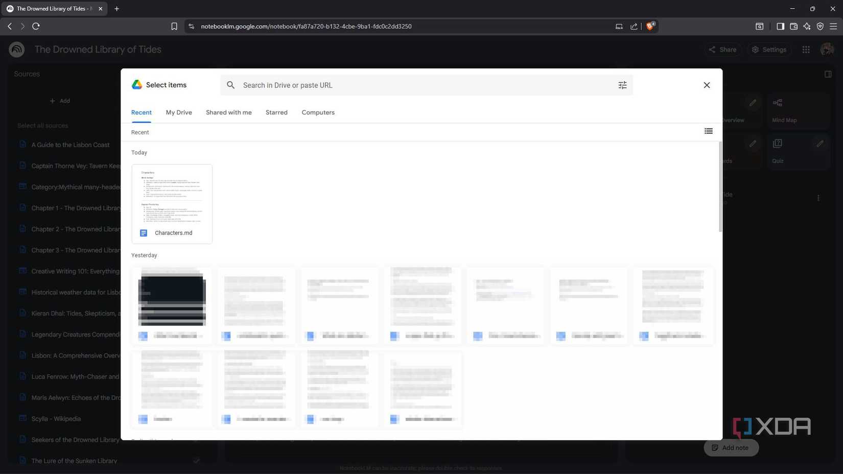 Buscando en Google Drive la fuente en NotebookLM