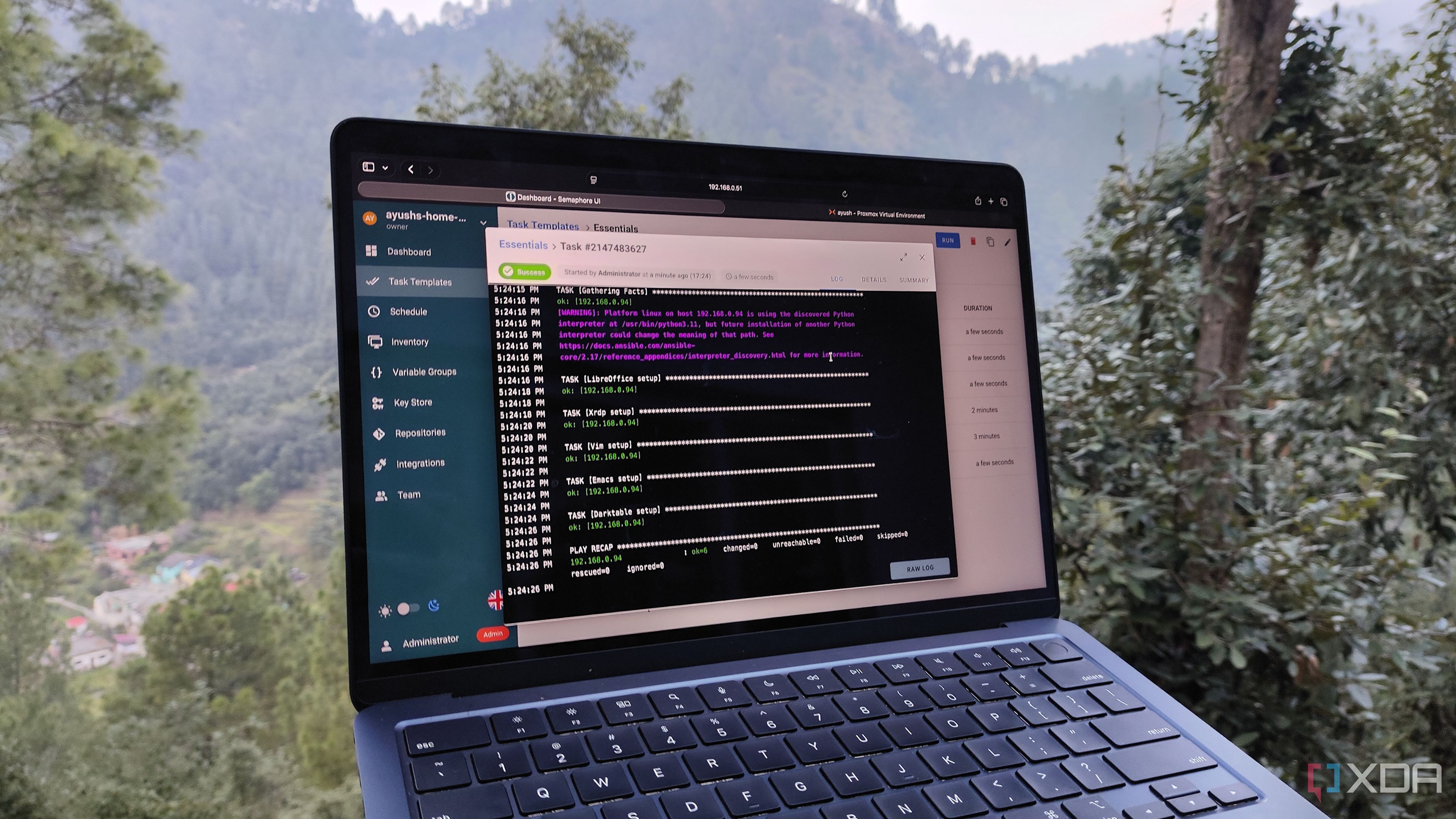 I automated Proxmox VMs with Terraform, Ansible, and Semaphore