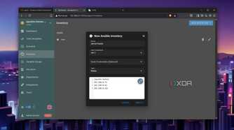 The Ansible Inventory in Semaphore's web UI