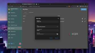 The Ansible Key Store in Semaphore's web UI