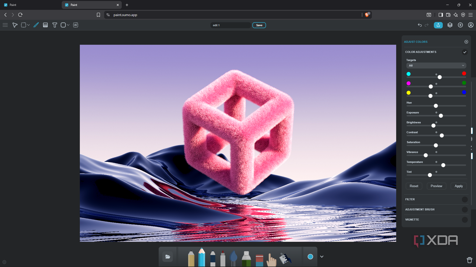 I found a free, browser-based Adobe Photoshop alternative that