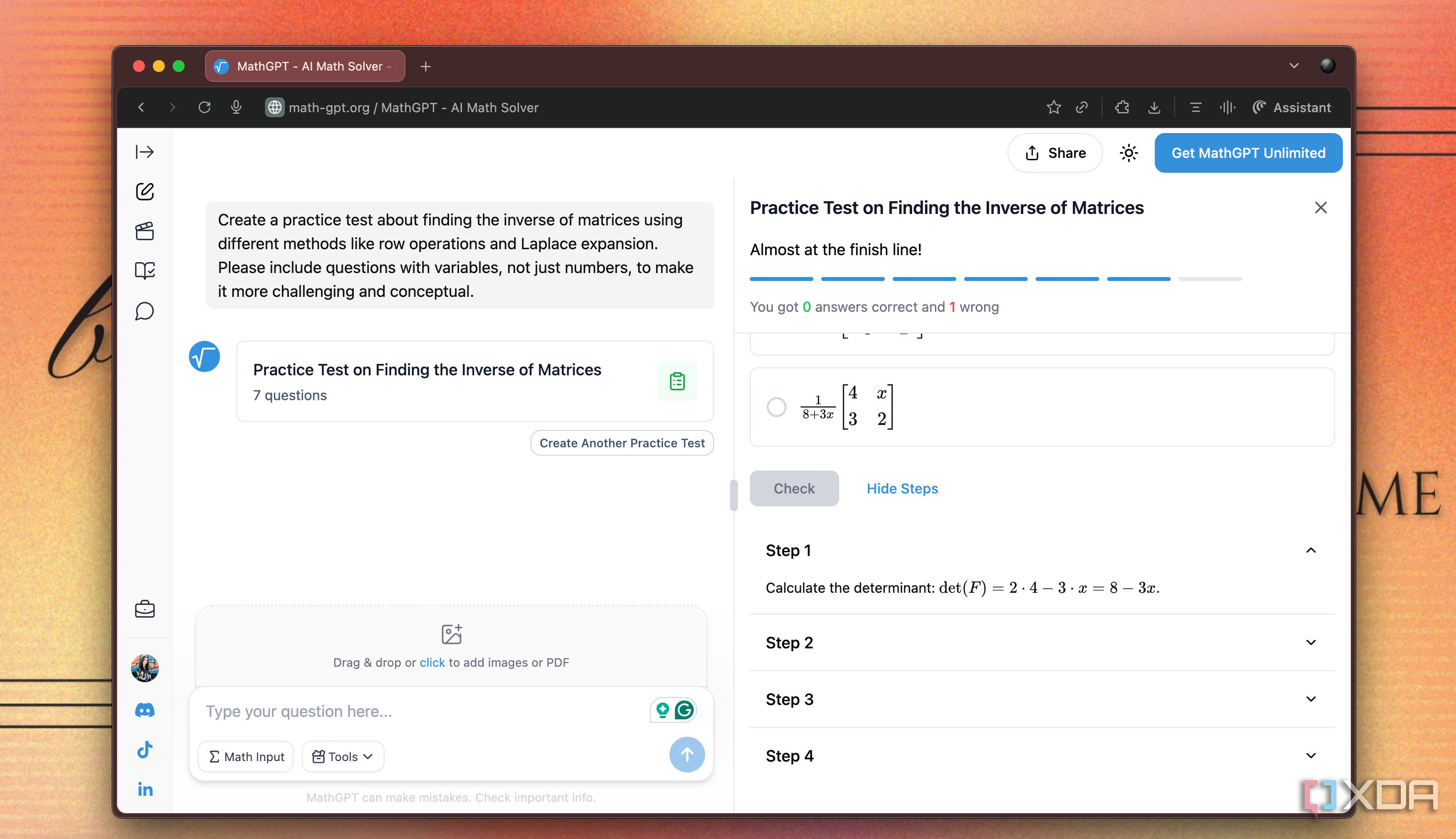 This tool is basically NotebookLM for math problems
