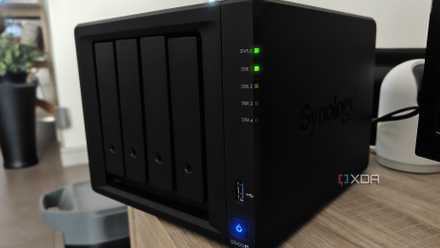 Synology nas on a table
