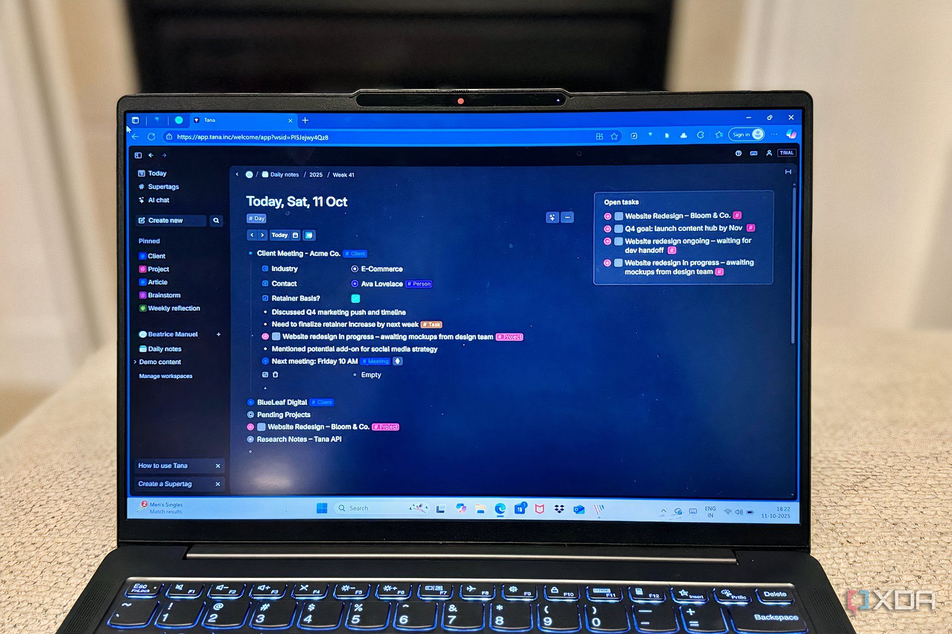 I tested Tana's supertags and here's why I think outliner apps are about to disrupt everything
