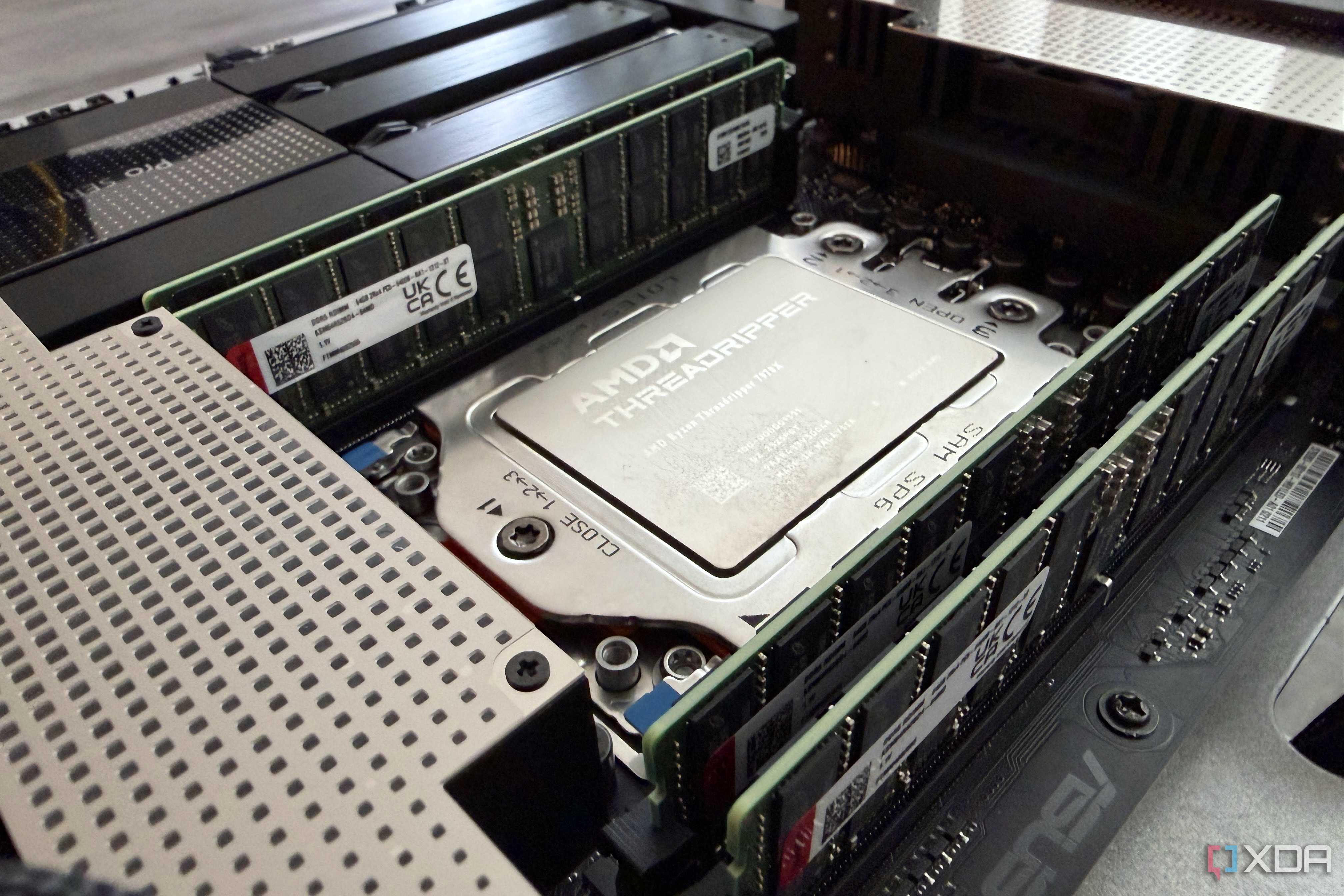 threadripper installed on motherboard