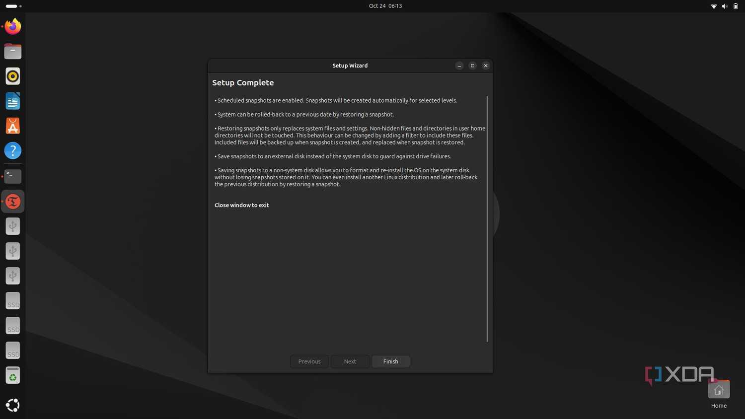 Shift Setup This free tool brings Time Machine to any Linux PC