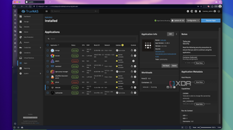 Screenshot of TrueNAS showing information about the Tailscale app