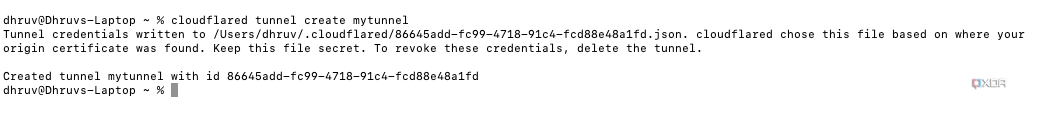 tunnel credentials