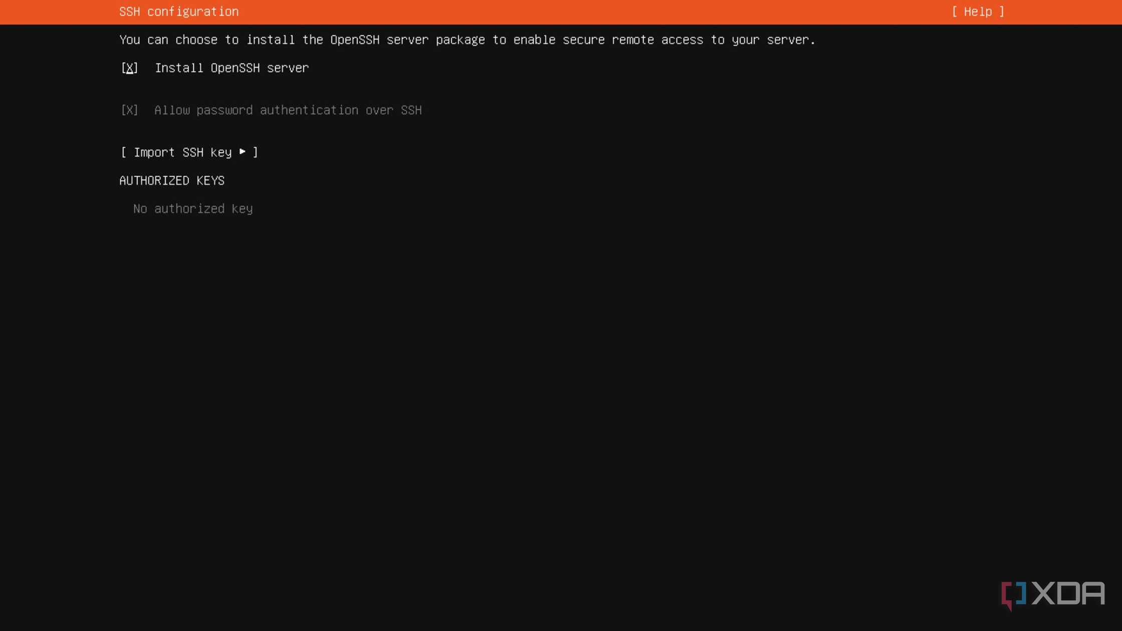Enabling OpenSSH server in Ubuntu Server