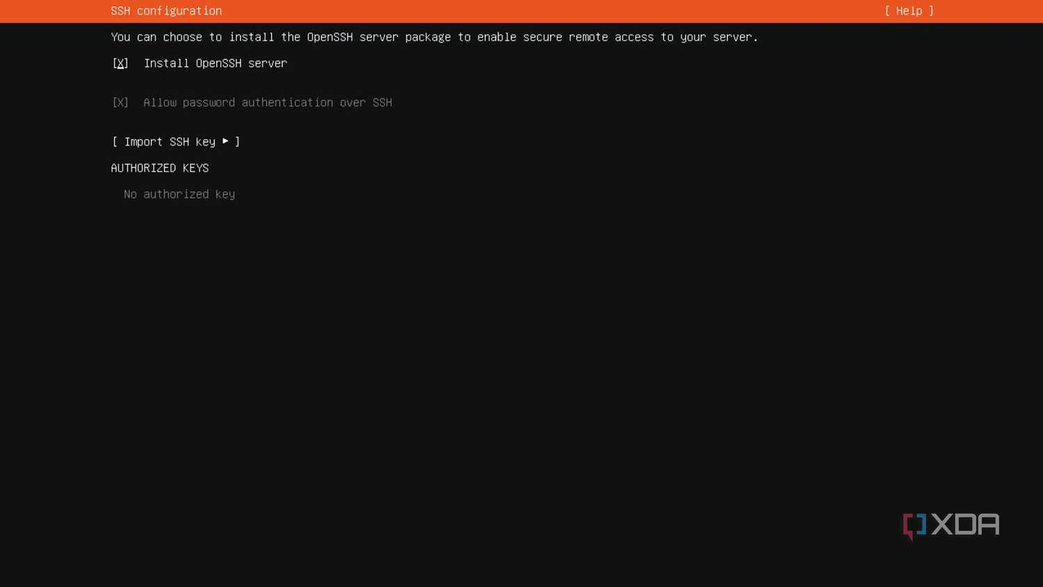 Enabling OpenSSH server in Ubuntu Server