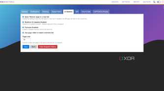 UI Settings in ChangeDetection