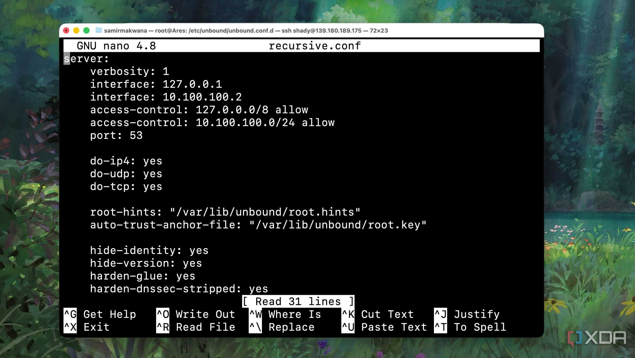 A Recursive Configuration file for a WireGuard VPS in Unbound