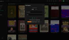 Upload selected book in BookLore