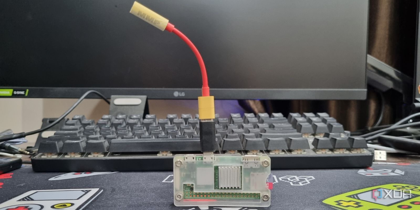 photo of usb dac connected with pi zero2w
