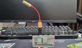 photo of usb dac connected with pi zero2w