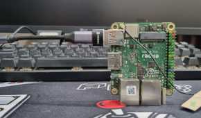 photo of usb dac connected with radxa cubie
