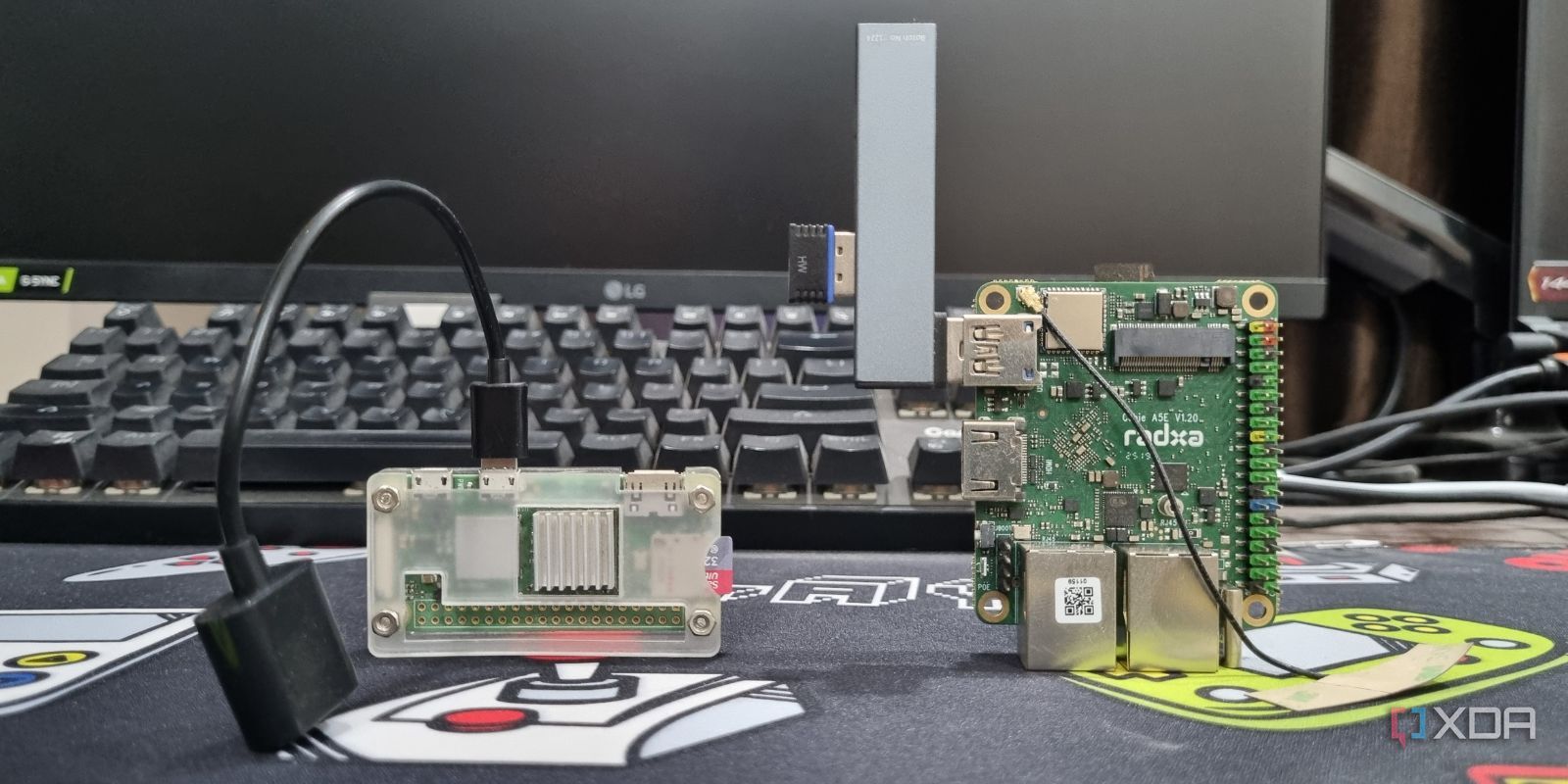 photo of usb hub connected with sbc