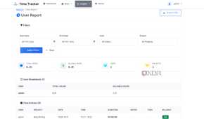 user reports in time tracker