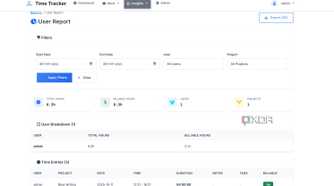 user reports in time tracker