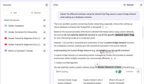 Docker content in NotebookLM