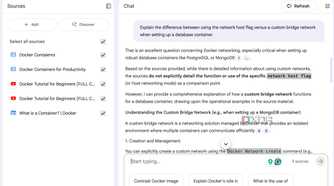 Docker content in NotebookLM