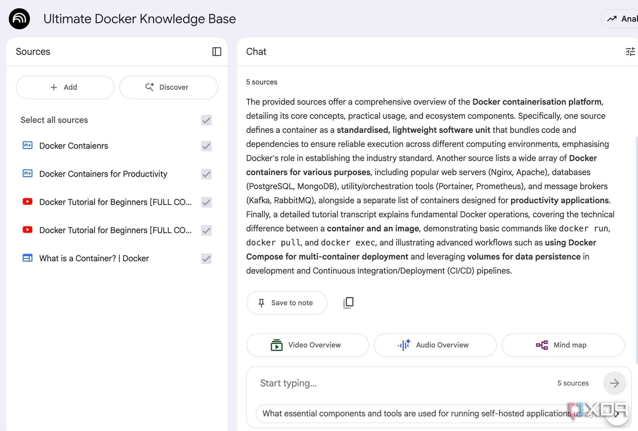 a screenshot showing Zettlr notes in NotebookLM