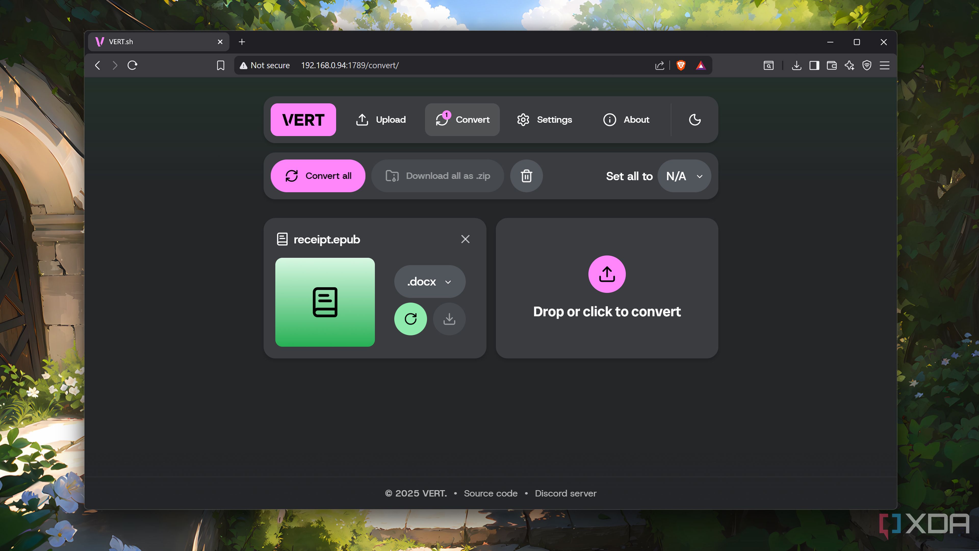 Vert is the best self-hosted file converter out there, and it's not ...