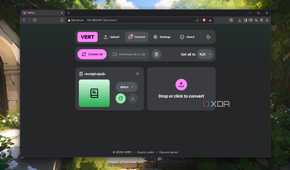 Converting an EPUB file on Vert