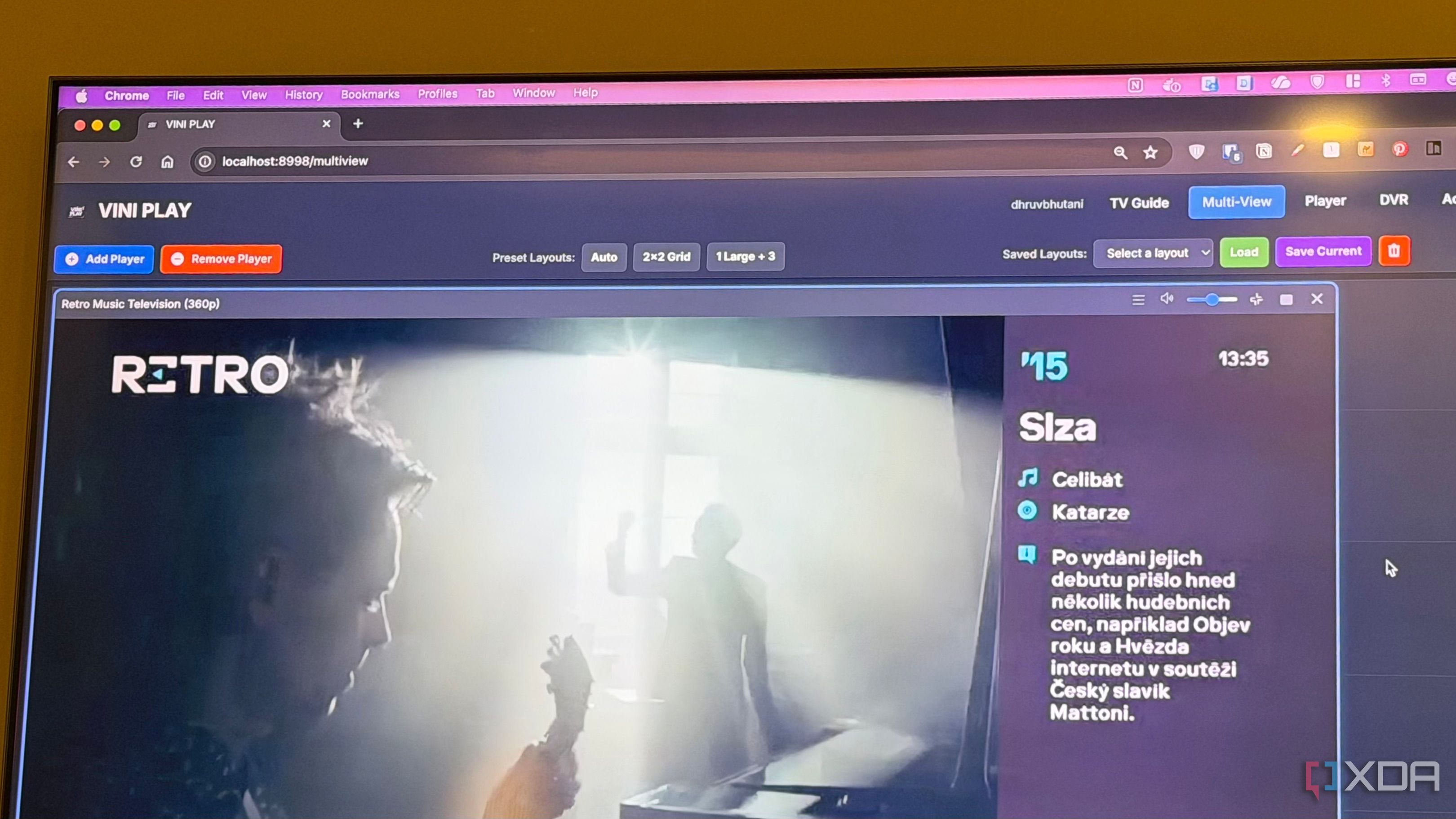 ViniPlay on a Mac 