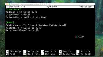 Inspecting the WireGuard Interface Configuration on VPS