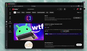 XDA Developers YouTube videos showing up on Opera Neon