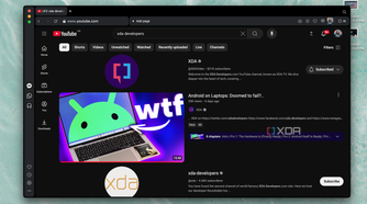 XDA Developers YouTube videos showing up on Opera Neon