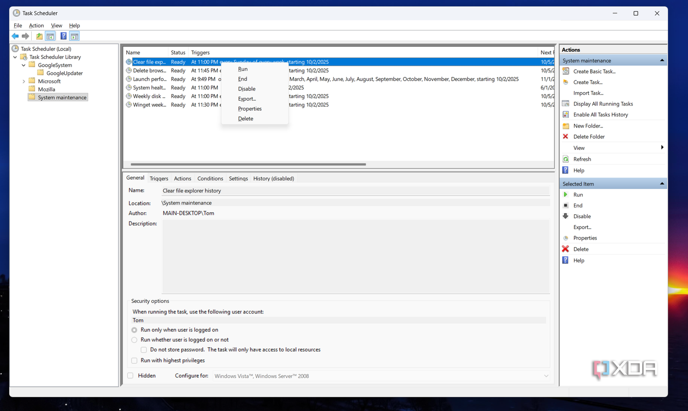 Hms Task Menu 6 Task Scheduler and PowerShell automations I use that make Windows ...