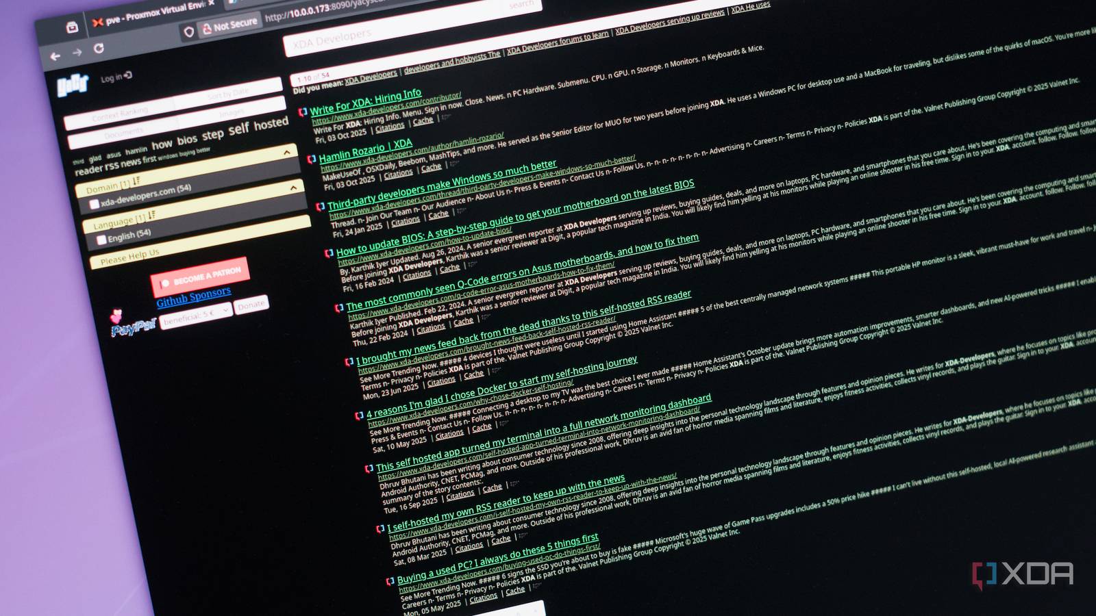 Self-host your own search engine with YaCy and Docker