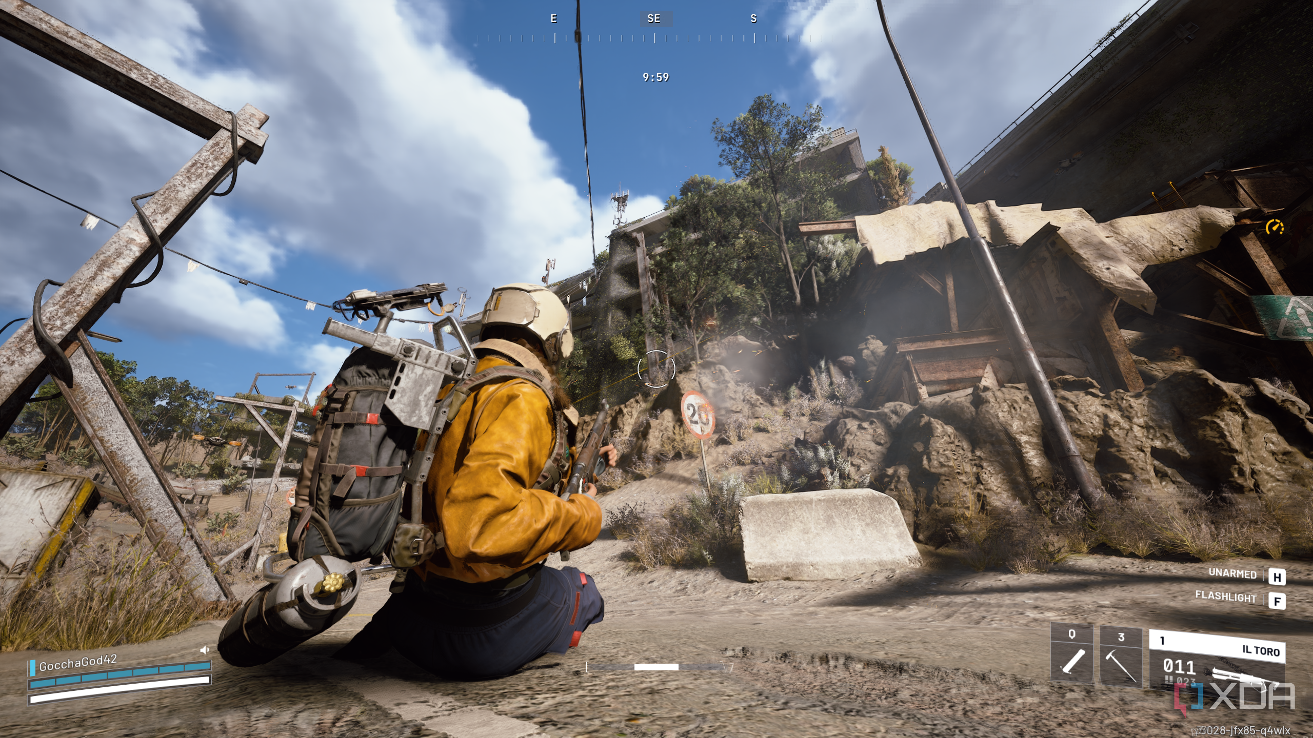 Sprint sliding in Arc Raiders.
