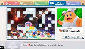 The node to unlock Chef Kawasaki in Kirby Air Riders