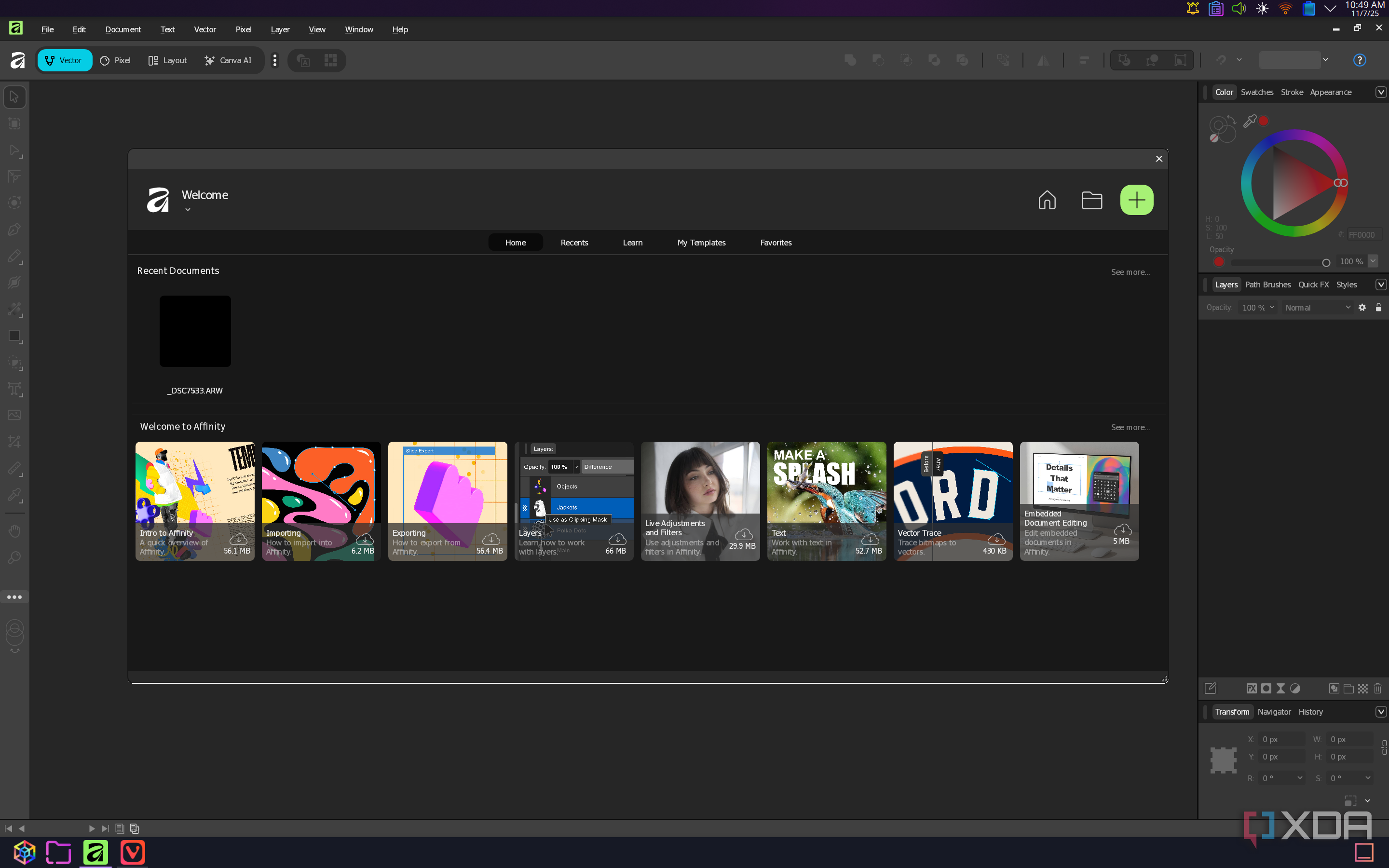 Affinity Linux I can finally forget about Photoshop on Linux, and it's thanks to this app