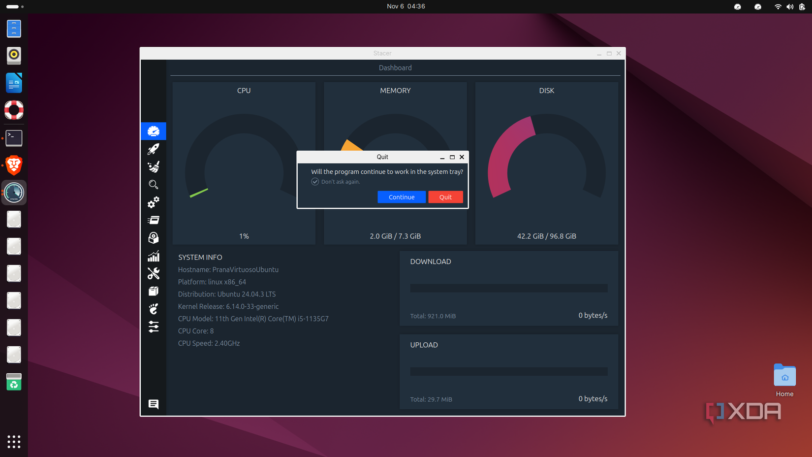 I used this app to optimize Ubuntu and make it run smoother
