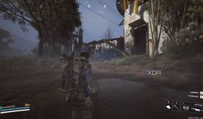 A screenshot from Arc Raiders running on an Nvidia GTX 1660 Ti.