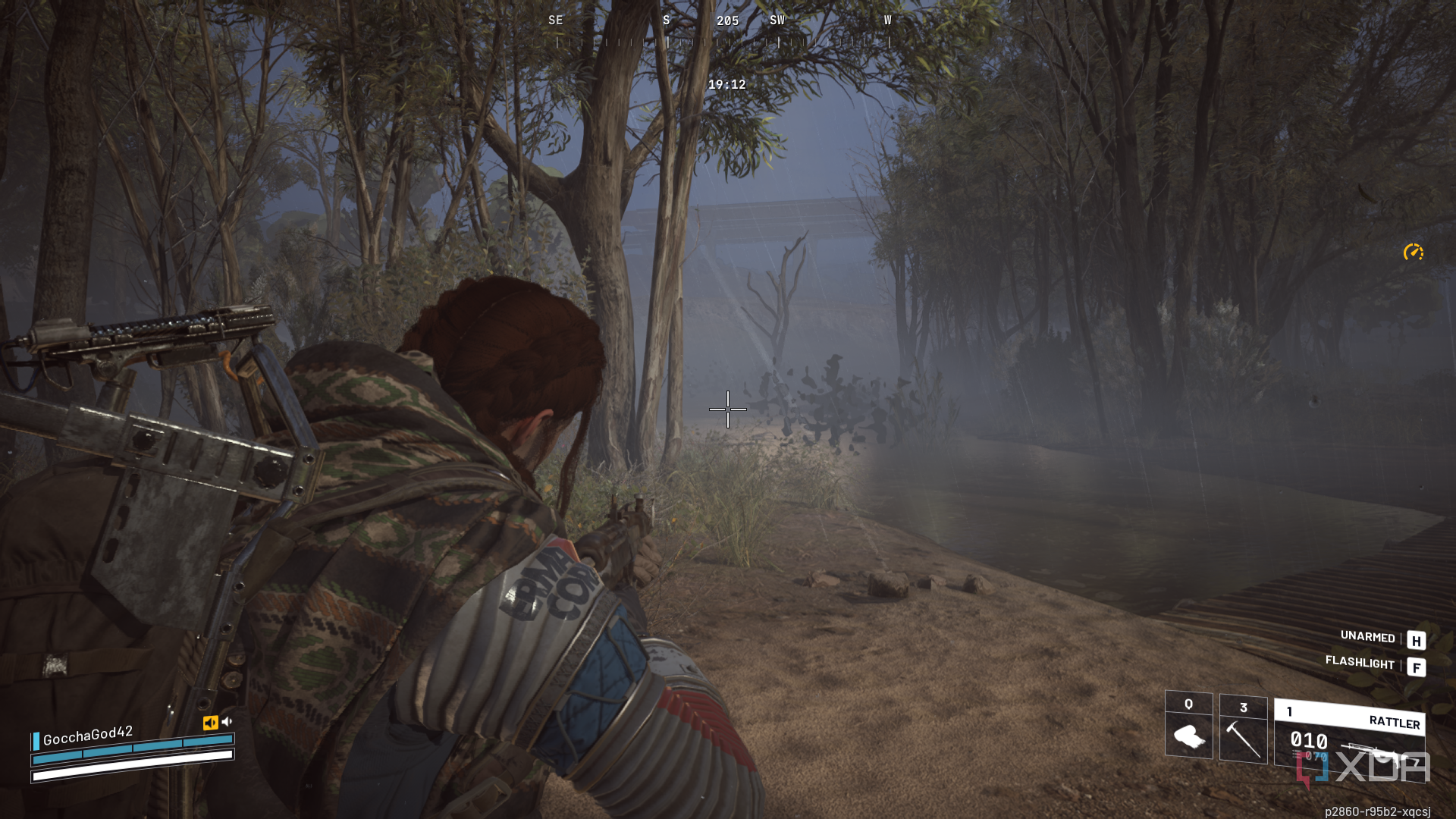 A screenshot from Arc Raiders running on an Nvidia GTX 1660 Ti.