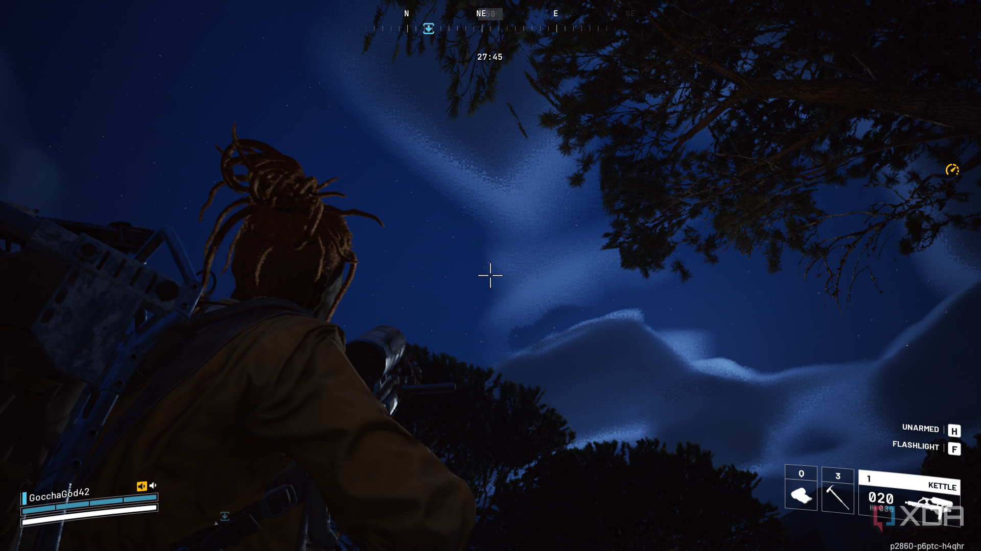 A screenshot from Arc Raiders running on an Nvidia GTX 1660 Ti.