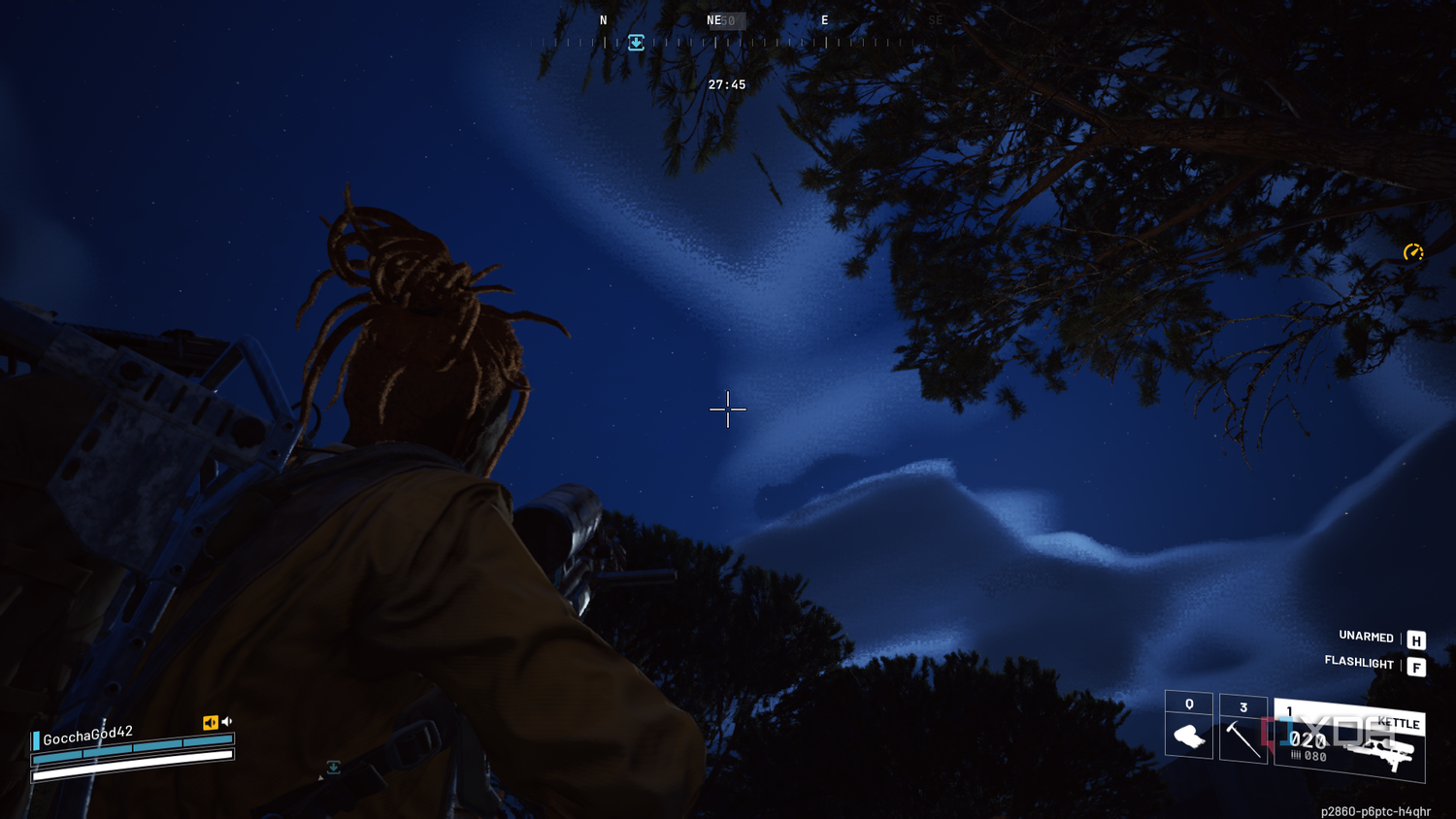 A screenshot from Arc Raiders running on an Nvidia GTX 1660 Ti.