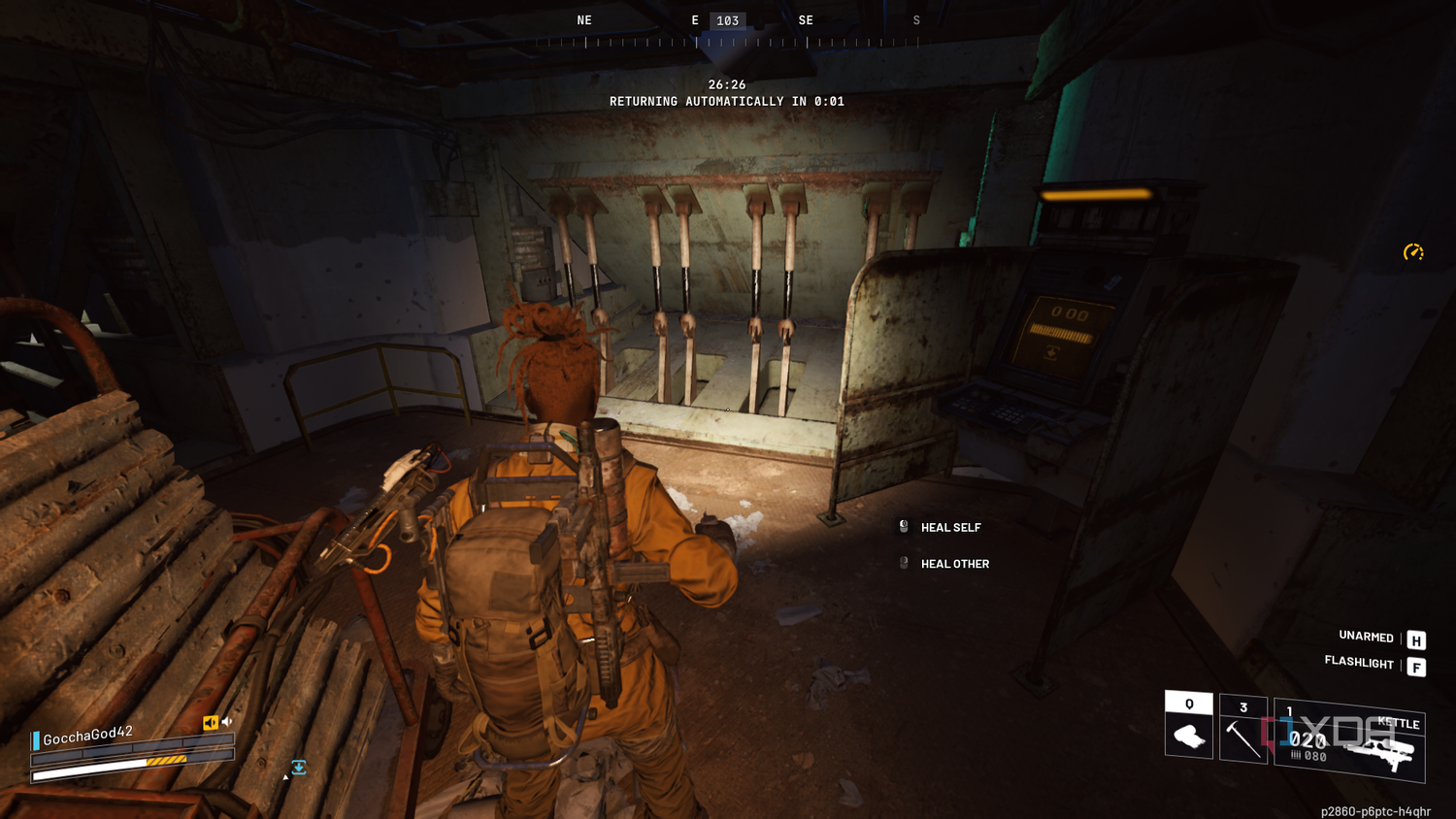 A screenshot from Arc Raiders running on an Nvidia GTX 1660 Ti.